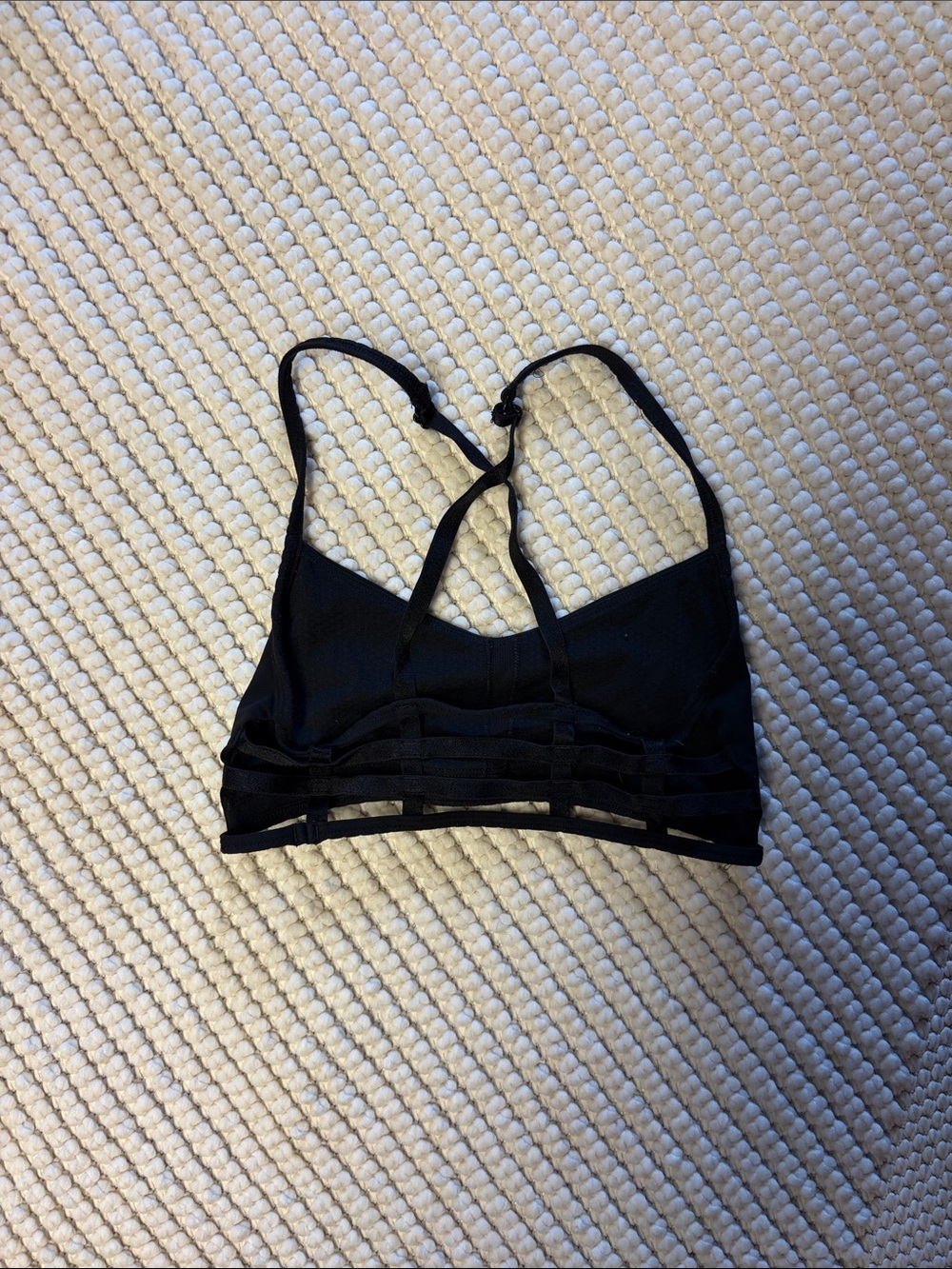 lululemon athletica Black Strappy Sports Bra